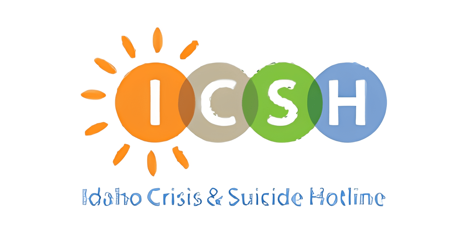 Sun-themed ICSH hotline emblem