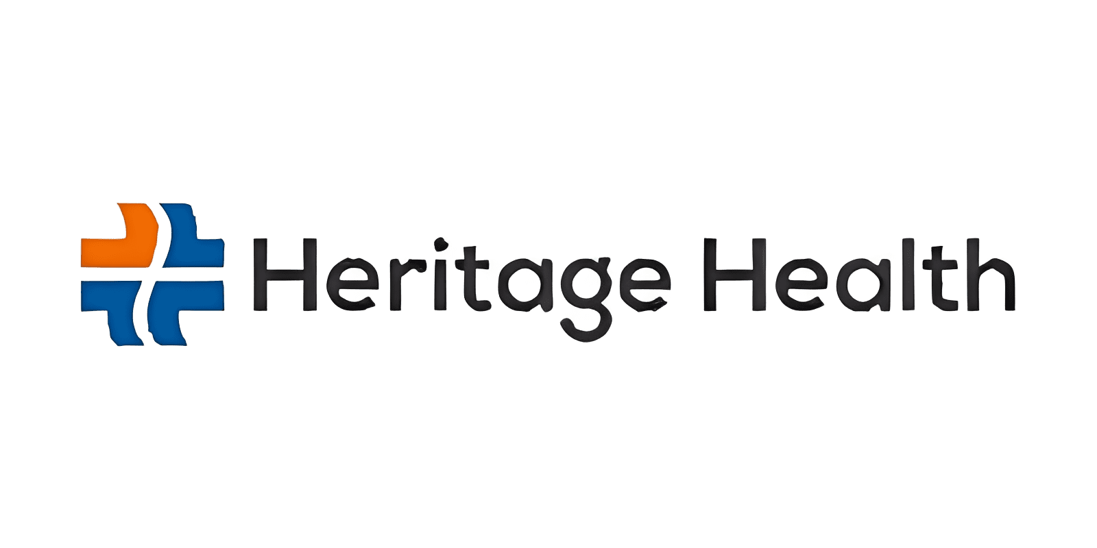 Heritage Health logo with cross design